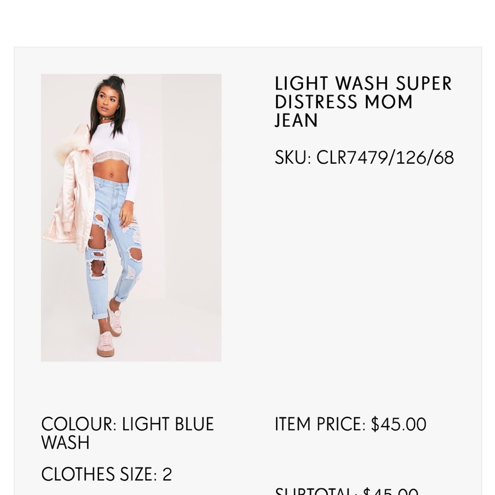 PLT mom jeans